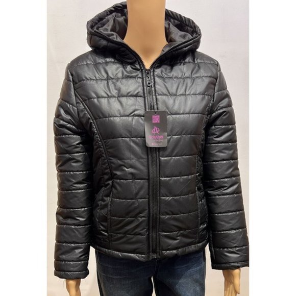Unbranded Jackets & Blazers - Womens Hooded Puffer Jacket -black